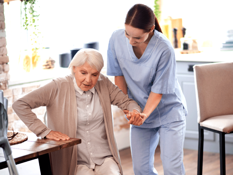 Care Giver Assisting Elderly