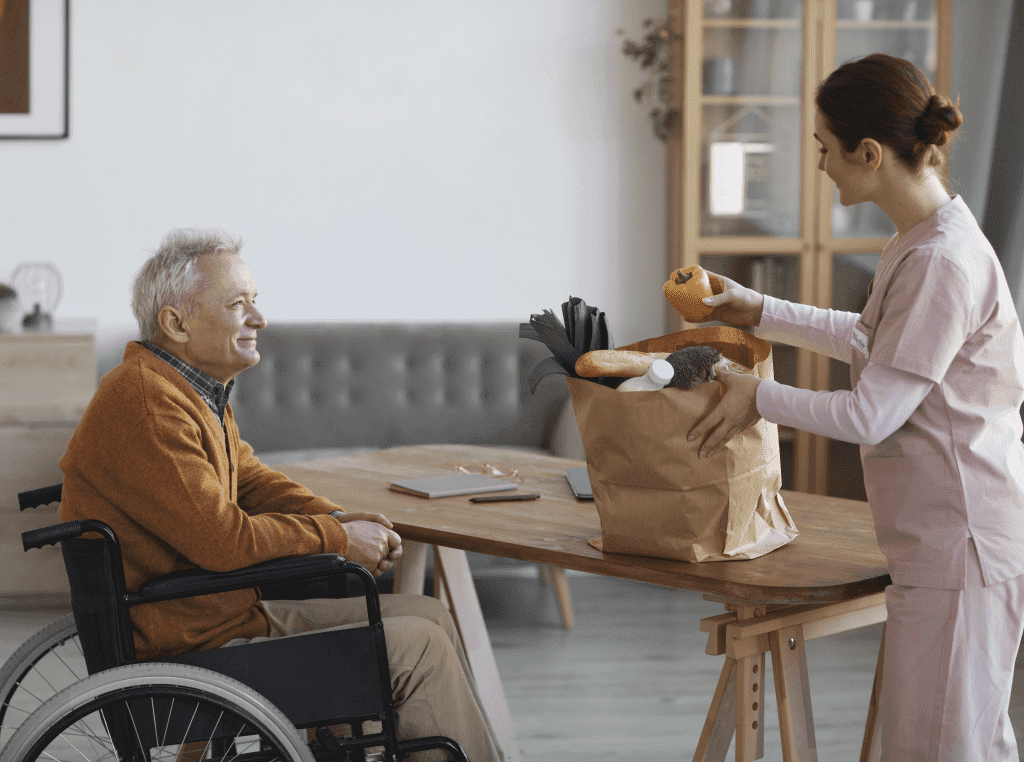 Caregivers serving the elderly in their own home