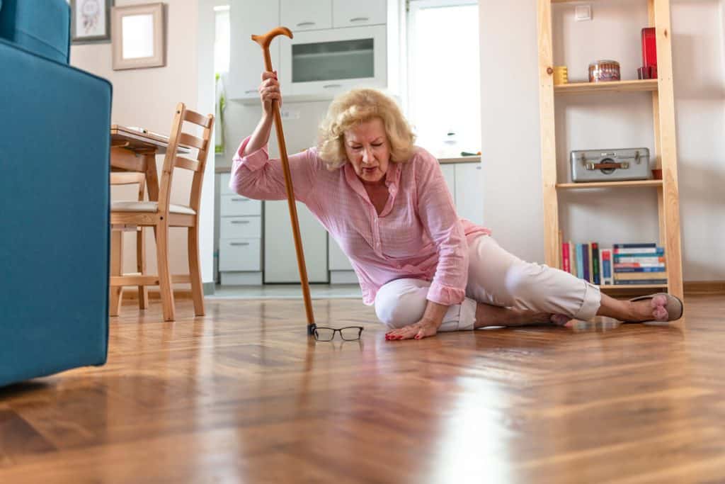 An older adult requiring assistance to stand, caregiver training online free