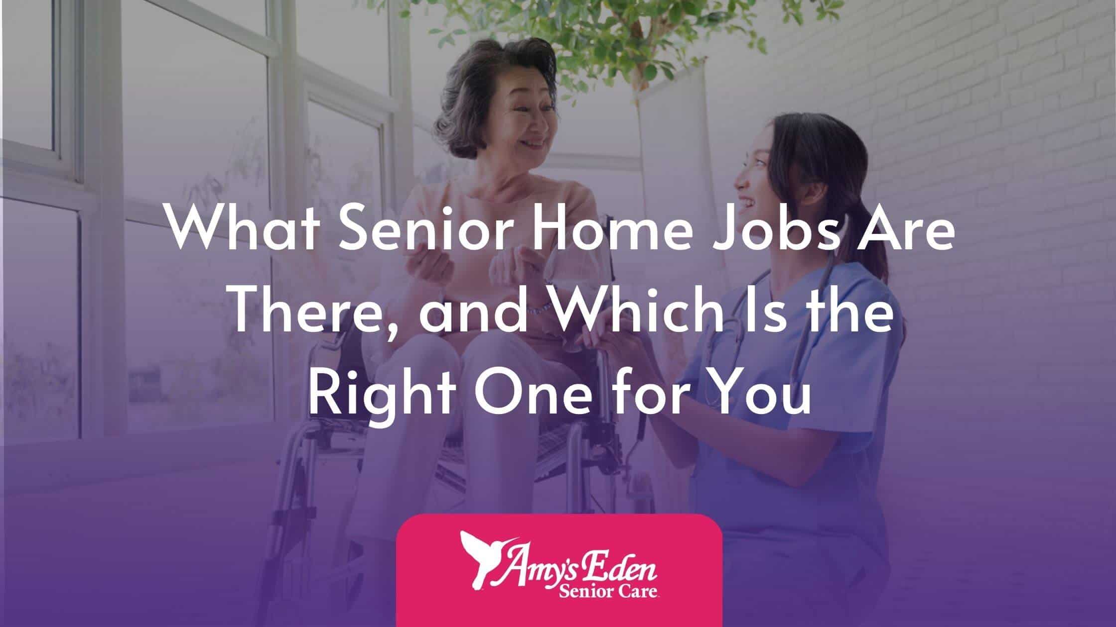 senior home jobs