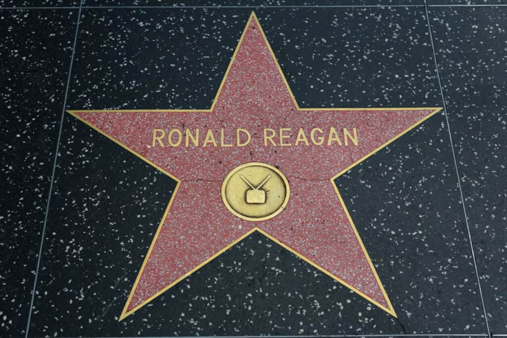 Ronald Reagan’s star is on the Hollywood Walk of Fame. | reagan alzheimers