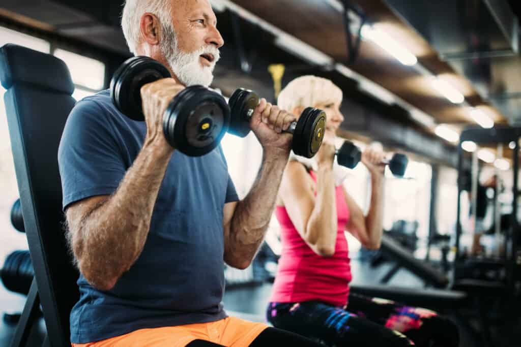 senior friends exercising in the gym - how to manage incontinence in the elderly