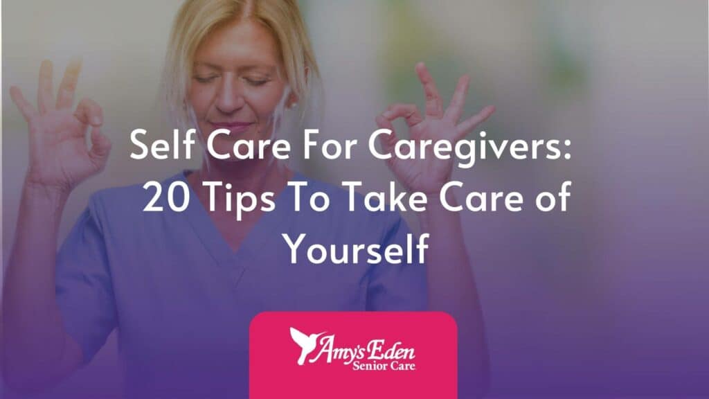 self care for caregivers