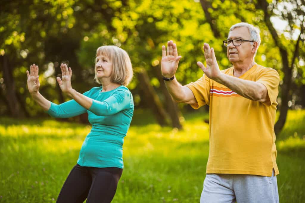 tai chi is an excellent outdoor cardio exercise for seniors