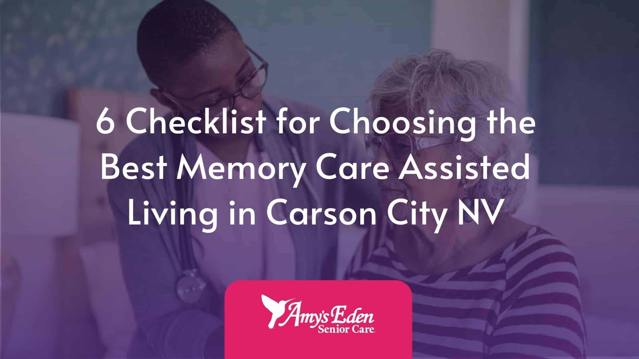 Memory Care Assisted Living Carson City