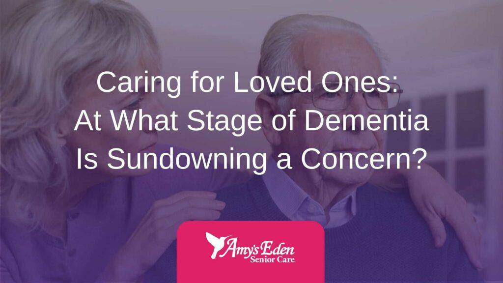 Senior and caregivers holding hands - sundowners in the elderly