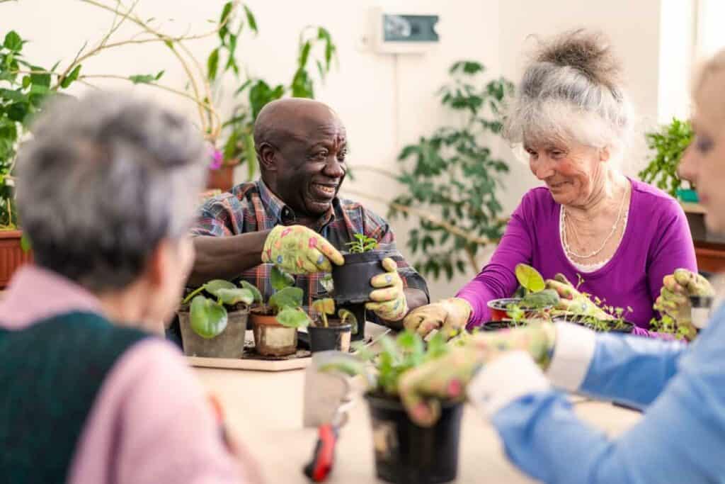 gardening can be beneficial for patients with LBD