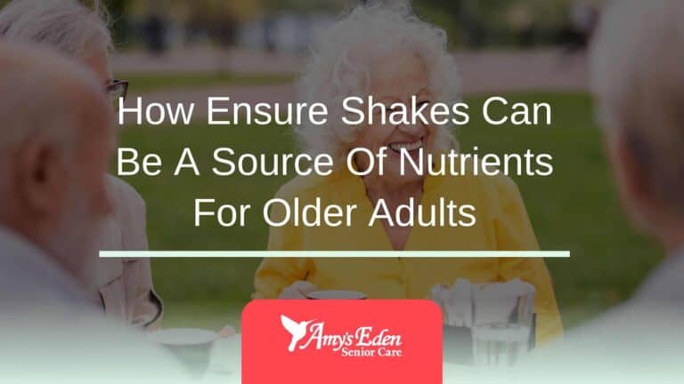 How Ensure Shakes Can Be A Source Of Nutrients For Older Adults