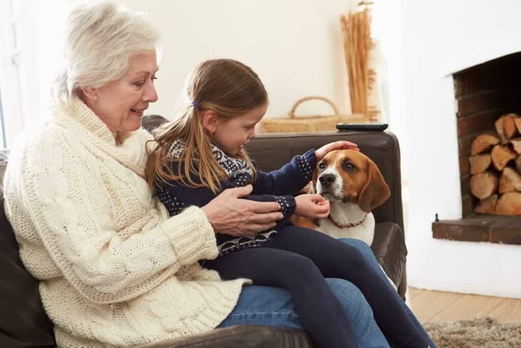 Grandmother and granddaughter enjoying quality time together | Nursing home rooms