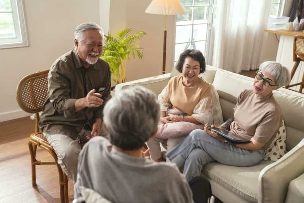 socializing at an assisted living facility | lifestyle