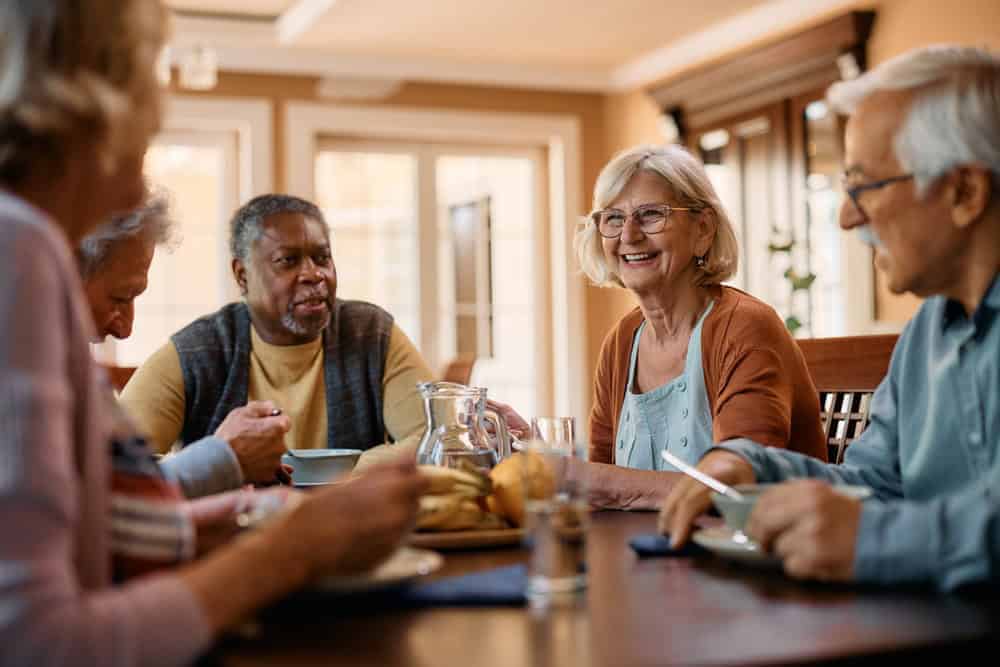 how to find the right memory care or nursing home - group of older adults in memory care