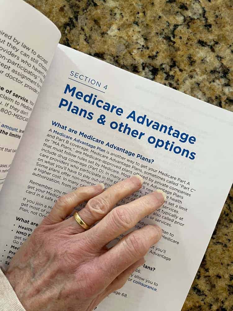 Hand of a senior on Medicare Advantage - how to pay for home care services