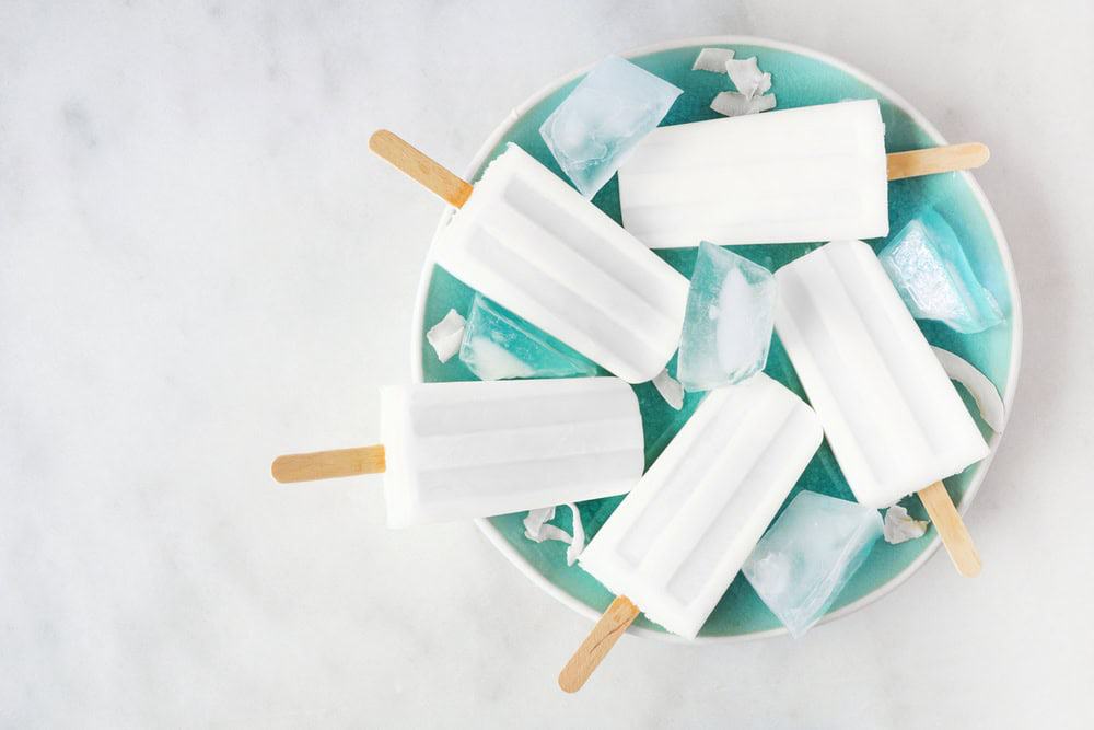 use Ensure to make frozen yogurt popsicles