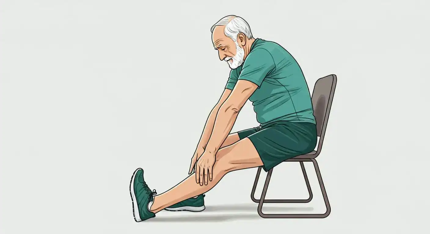 senior exercises at home - Seated Hamstring Stretch 