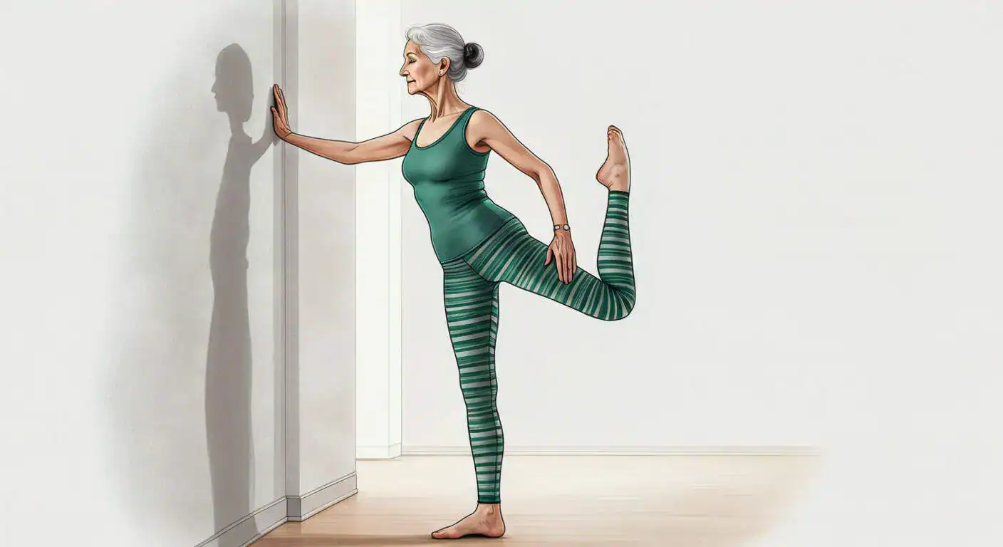 senior exercises at home - Single-Leg Balance (with support)