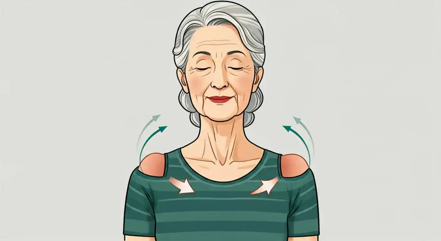 senior exercises at home - Shoulder Rolls
