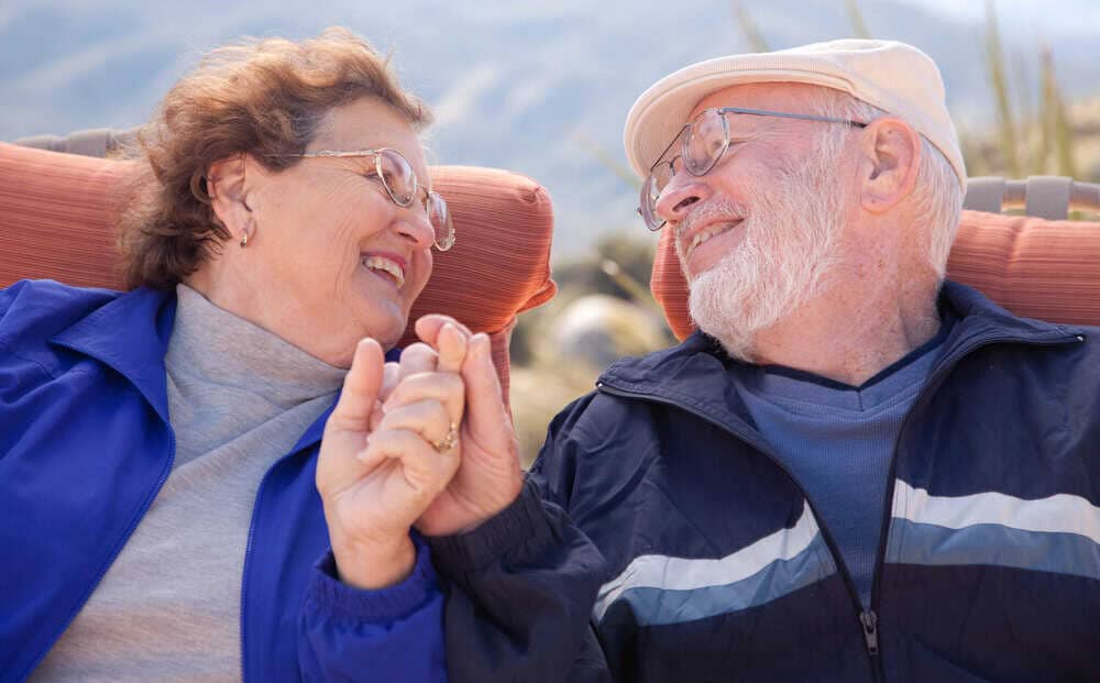 An elderly couple enjoying peace of mind thanks to reliable caregiver relief in Reno, Nevada.